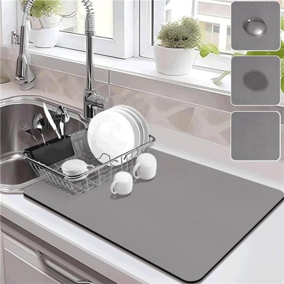 Drying Mat for Kitchen Countertops, Coffee Mat - Picture 1 of 7